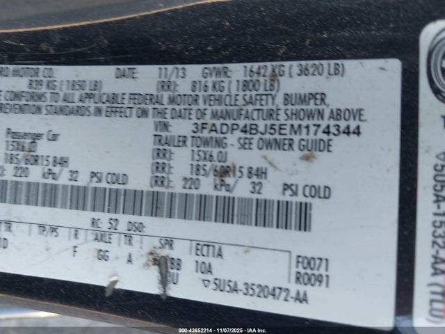 2014 FORD FIESTA 3FADP4BJ5EM174344 Photo 8