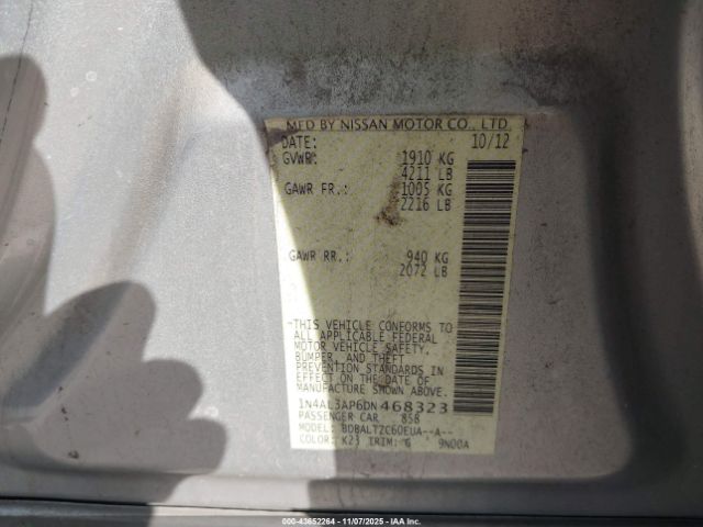 2013 NISSAN ALTIMA 1N4AL3AP6DN468323 Photo 8