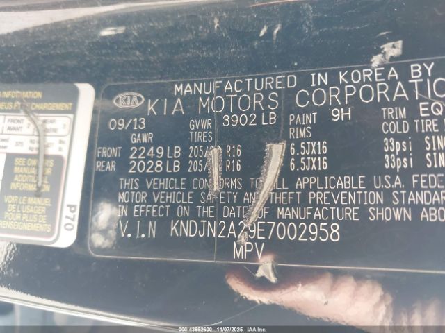 2014 KIA SOUL KNDJN2A29E7002958 Photo 8