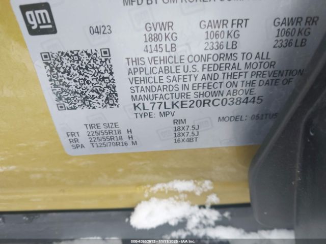 2024 CHEVROLET TRAX KL77LKE20RC038445 Photo 8