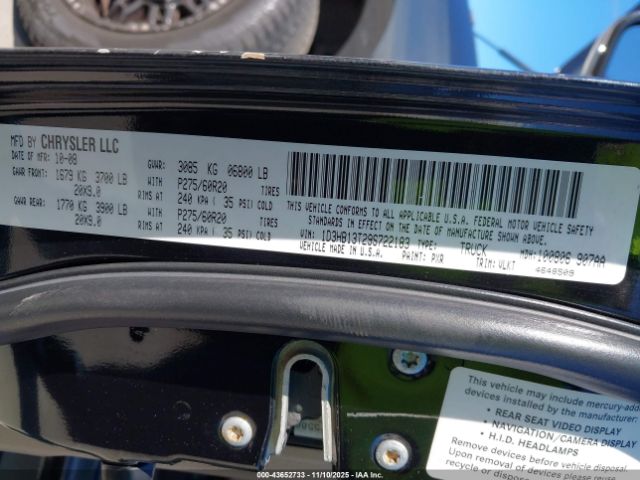 2009 DODGE RAM 1500 1D3HB13T29S722183 Photo 8