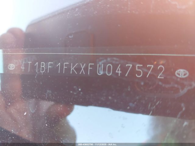 2015 TOYOTA CAMRY 4T1BF1FKXFU047572 Photo 8