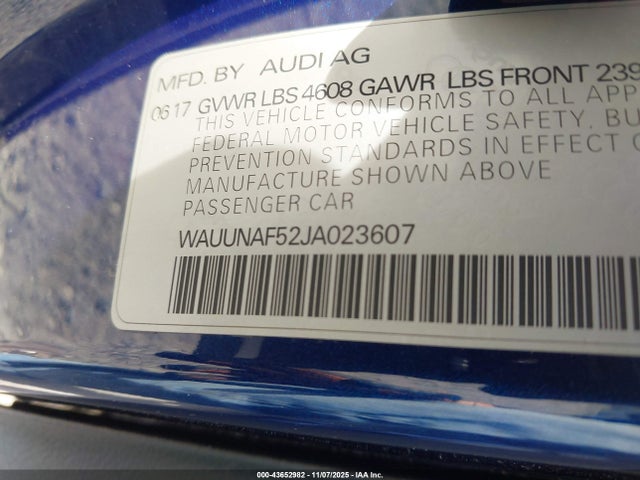 2018 AUDI A5 WAUUNAF52JA023607 Photo 8