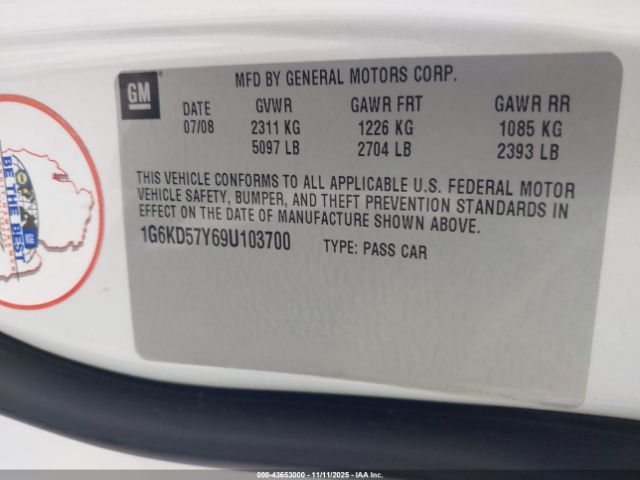 2009 CADILLAC DTS 1G6KD57Y69U103700 Photo 8