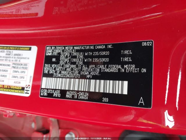 2022 LEXUS NX 350H 2T2HKCEZ2NC007272 Photo 8