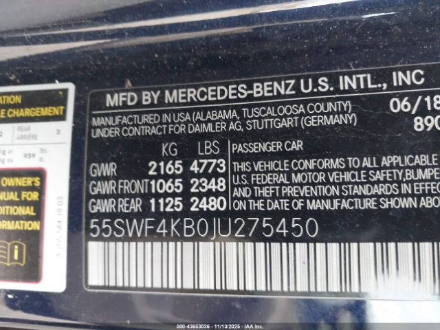 2018 MERCEDES-BENZ C 300 55SWF4KB0JU275450 Photo 8