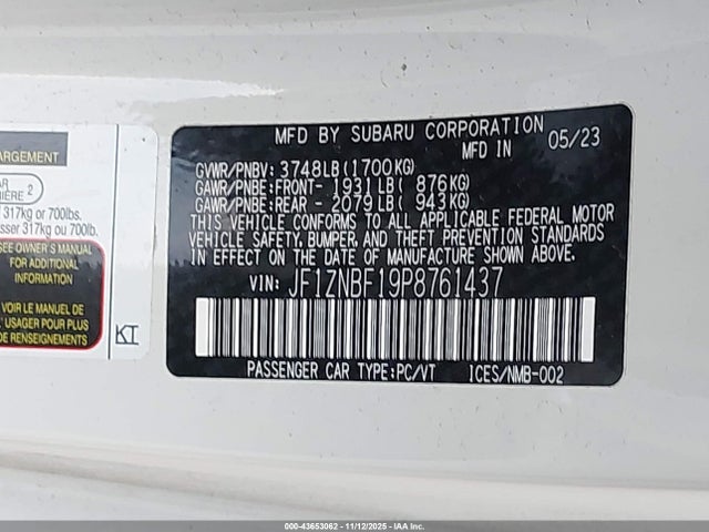 Toyota Gr86 Premium 2023 JF1ZNBF19P8761437 Image 9