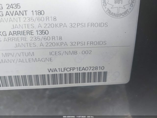 2014 AUDI Q5 WA1LFCFP1EA072810 Photo 8