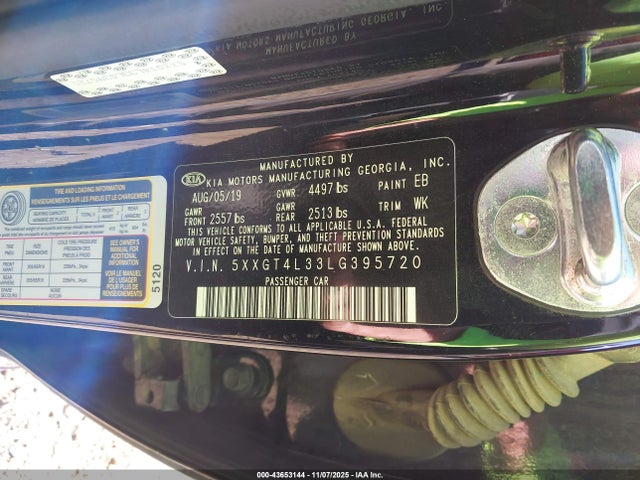 5XXGT4L33LG395720 KIA Optima Lx