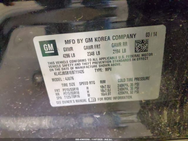 2014 BUICK ENCORE KL4CJBSB1EB711426 Photo 8