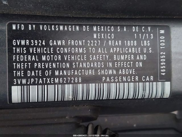 2014 VOLKSWAGEN BEETLE 3VWJP7ATXEM627288 Photo 8