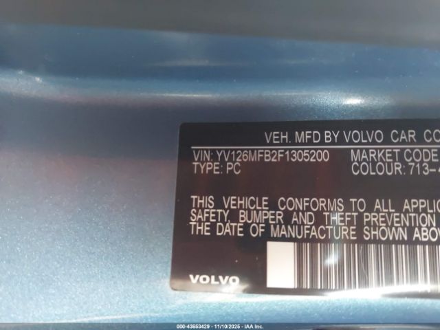 2015 VOLVO S60 YV126MFB2F1305200 Photo 8