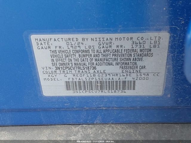 2024 NISSAN KICKS 3N1CP5CV7RL518736 Photo 8