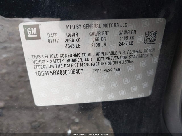 2018 CADILLAC ATS 1G6AE5RX0J0106407 Photo 8