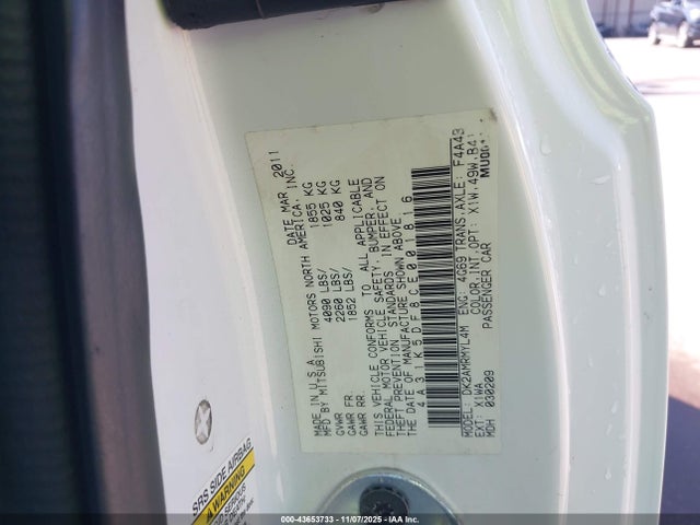 2012 MITSUBISHI ECLIPSE 4A31K5DF8CE001816 Photo 8