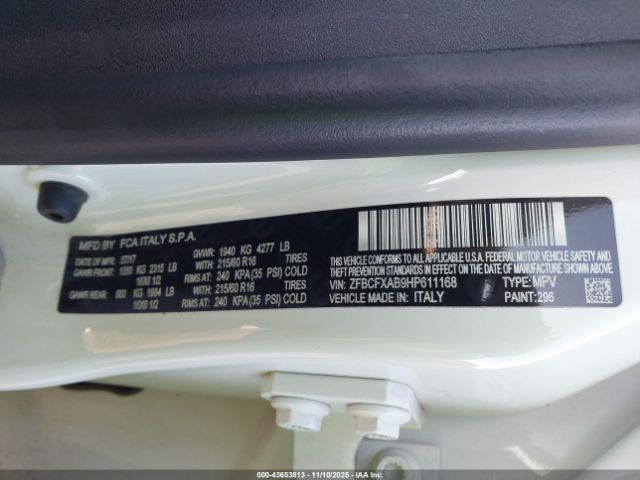 2017 FIAT 500X ZFBCFXAB9HP611168 Photo 8