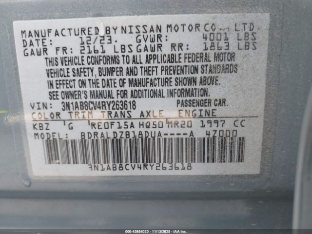 2024 NISSAN SENTRA 3N1AB8CV4RY263618 Photo 8