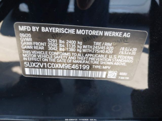 2021 BMW X4 5UX2V1C0XM9E46199 Photo 8