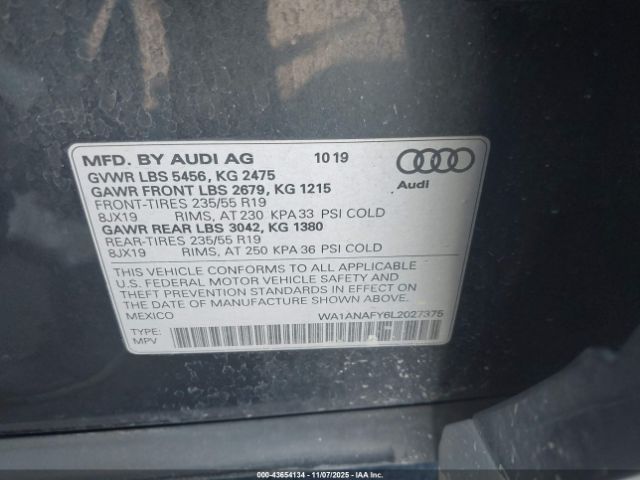 2020 AUDI Q5 WA1ANAFY6L2027375 Photo 8