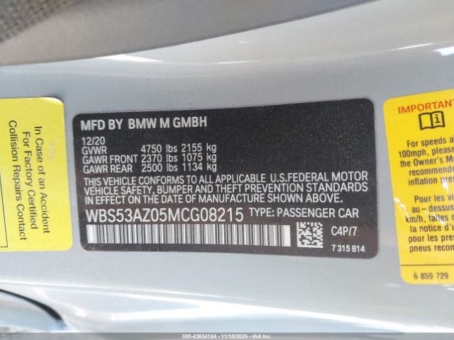2021 BMW M4 WBS53AZ05MCG08215 Photo 8