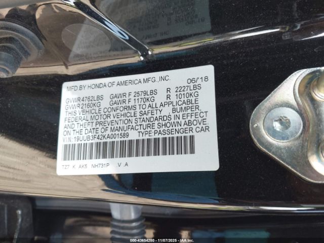 2019 ACURA TLX 19UUB3F42KA001589 Photo 8
