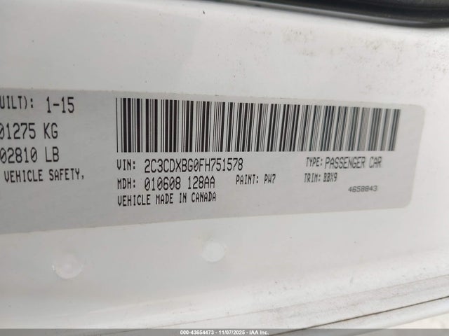 2015 DODGE CHARGER 2C3CDXBG0FH751578 Photo 8