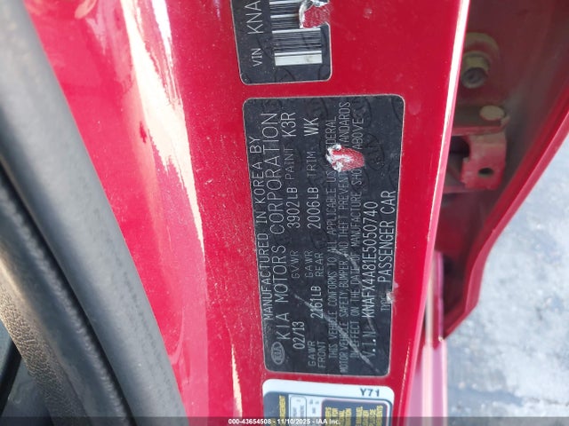 2014 KIA FORTE KNAFX4A81E5050740 Photo 8