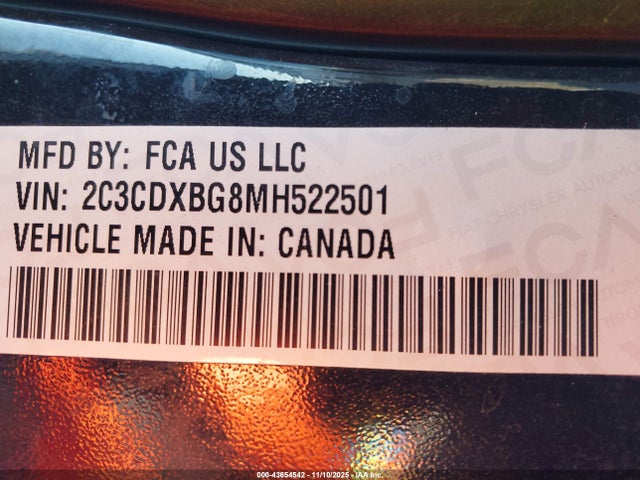 2021 DODGE CHARGER 2C3CDXBG8MH522501 Photo 8