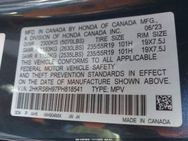 2023 HONDA CR-V HYBRID 2HKRS6H97PH818541 Photo 8