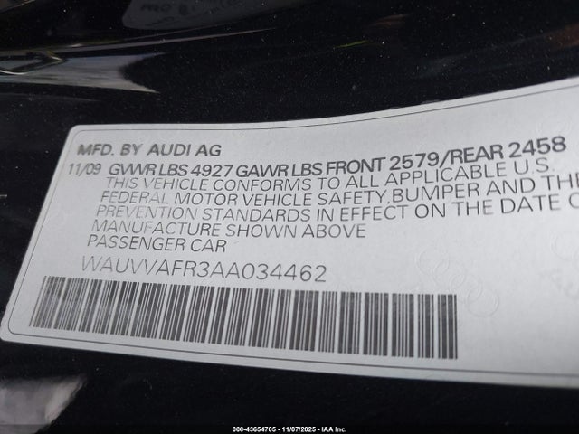 2010 AUDI S5 WAUVVAFR3AA034462 Photo 8