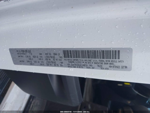 43654745 :رقم المزاد ، 3C6TRVDG9JE148610 vin ، 2018 Ram Promaster 2500 High Roof 159 Wb مزاد بيع