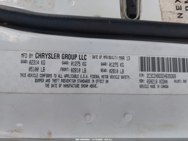 2013 DODGE CHARGER 2C3CDXBG5DH639369 Photo 8