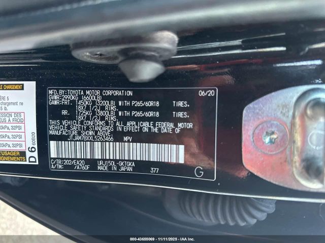 2020 LEXUS GX 460 JTJAM7BXXL5263466 Photo 8