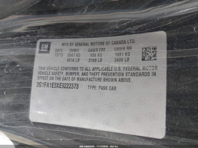 2014 CHEVROLET CAMARO 2G1FA1E3XE9222373 Photo 8