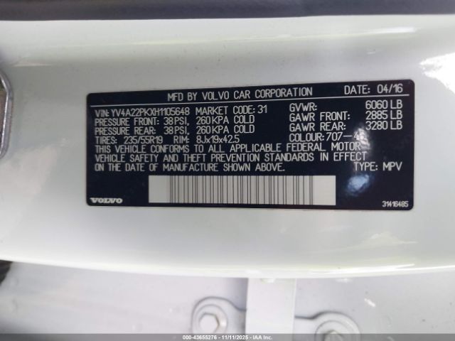 2017 VOLVO XC90 YV4A22PKXH1105648 Photo 8