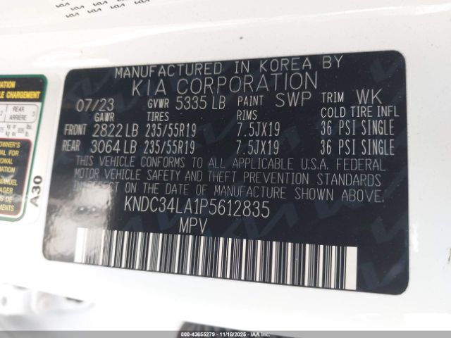 2023 KIA EV6 KNDL34LA1P5612835 Photo 8