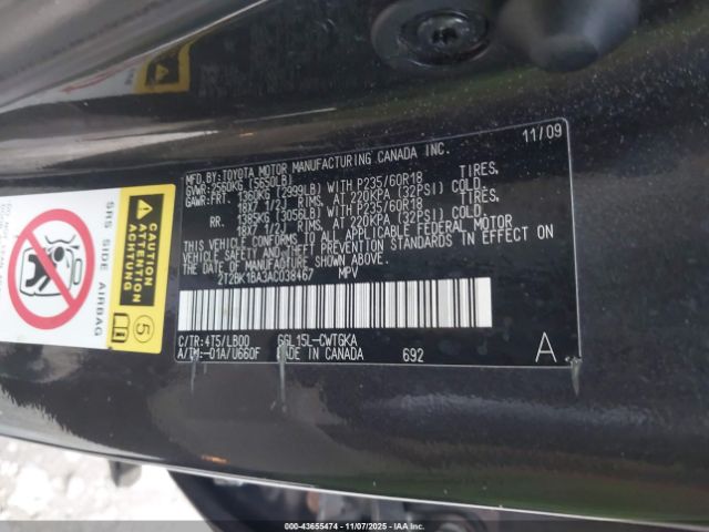 2010 LEXUS RX 350 2T2BK1BA3AC038467 Photo 8