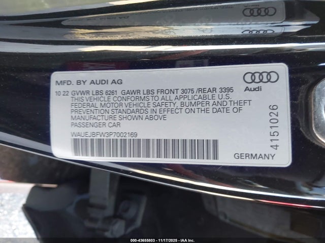 2023 AUDI E-TRON GT WAUEJBFW3P7002169 Photo 8