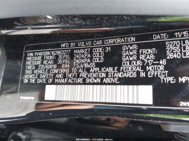 2016 VOLVO XC60 YV4612RK1G2863277 Photo 8