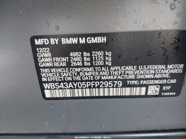 2023 BMW M3 WBS43AY05PFP29579 Photo 8