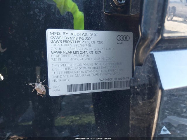 2020 AUDI Q3 WA1AECF39L1094669 Photo 8