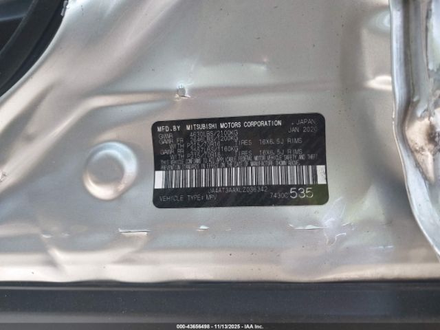 2020 MITSUBISHI ECLIPSE CROSS JA4AT3AAXLZ036342 Photo 8