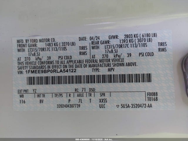 2024 FORD BRONCO 1FMEE9BP0RLA54122 Photo 8