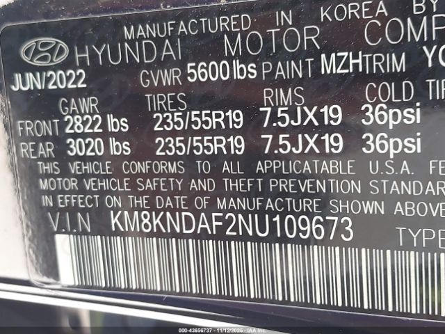 2022 HYUNDAI IONIQ 5 KM8KNDAF2NU109673 Photo 8