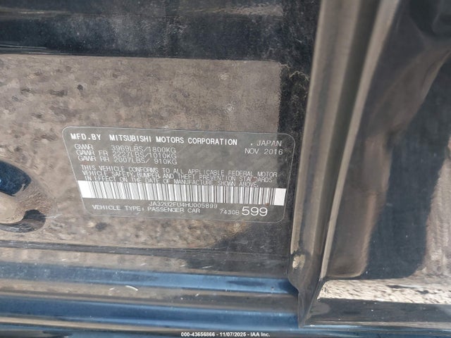 2017 MITSUBISHI LANCER JA32U2FU4HU005899 Photo 8