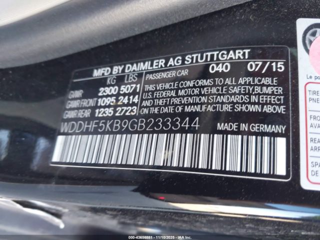 2016 MERCEDES-BENZ E 350 WDDHF5KB9GB233344 Photo 8