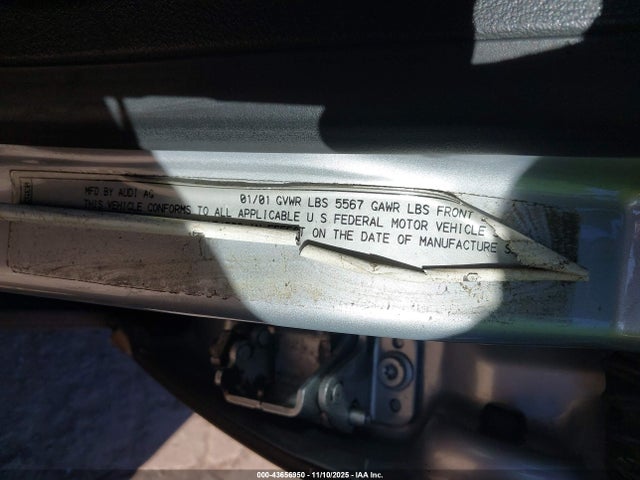 2001 AUDI ALLROAD WAUYP54B31N100330 Photo 8