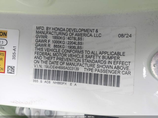 2025 ACURA INTEGRA 19UDE4H69SA003139 Photo 8