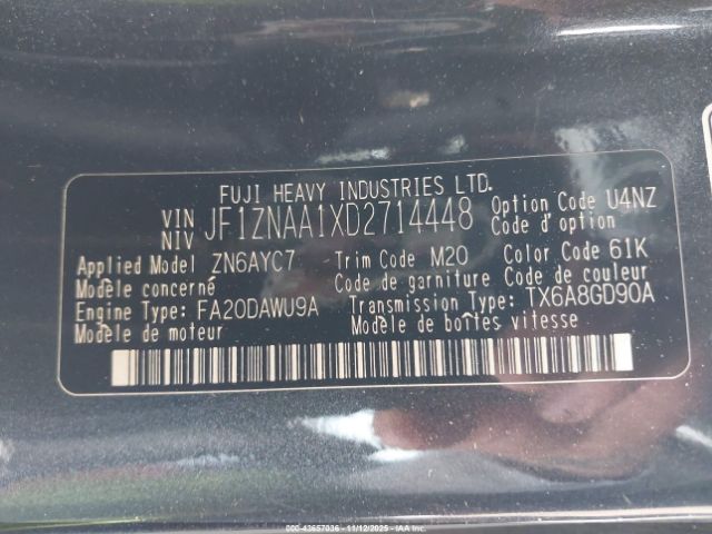 2013 SCION FR-S JF1ZNAA1XD2714448 Photo 8