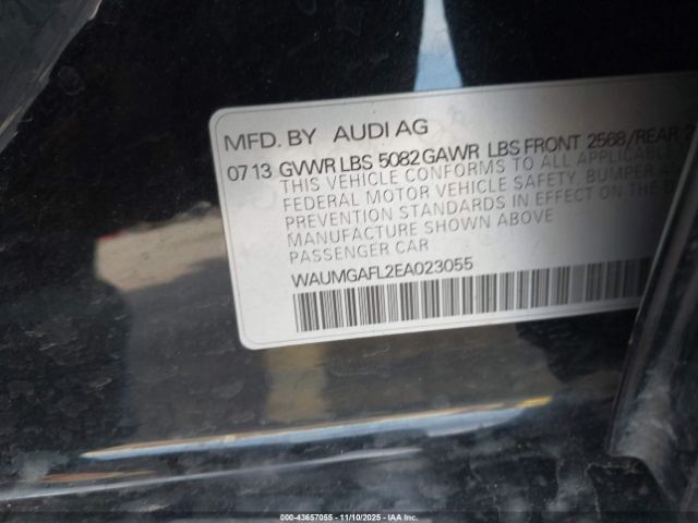 2014 AUDI S4 WAUMGAFL2EA023055 Photo 8